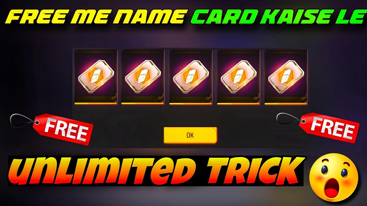 FREE UNLIMITED TRICK  | How To Get Name Change Card In Free Fire | Name Change