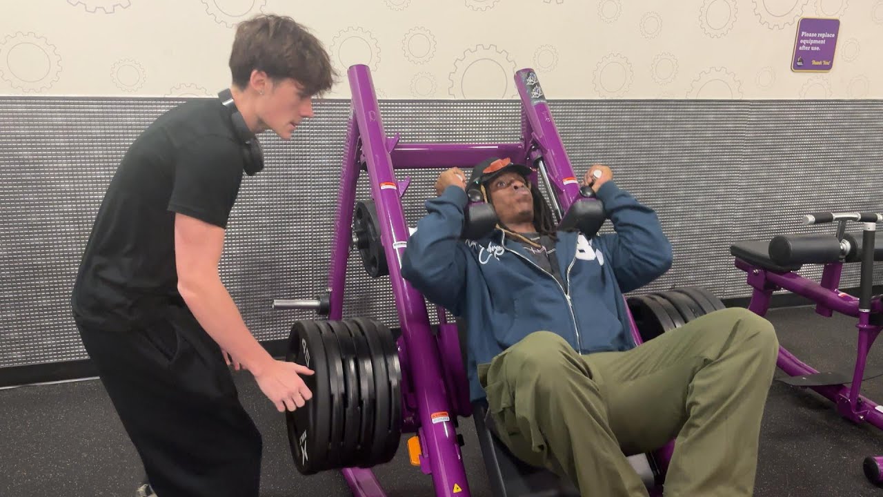 6 Plate hack squat personal record with The Power Of Friendship
