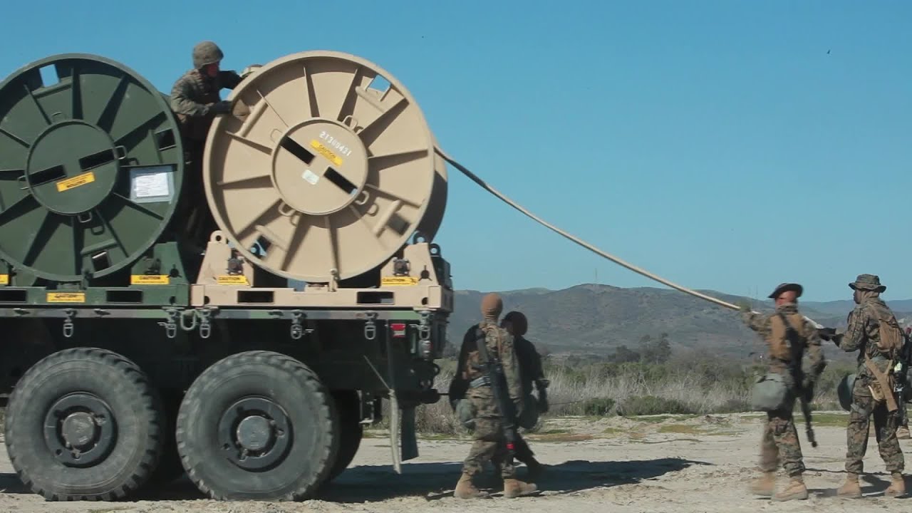 U.S. Marines Deploying Bulk Fuel Hose
