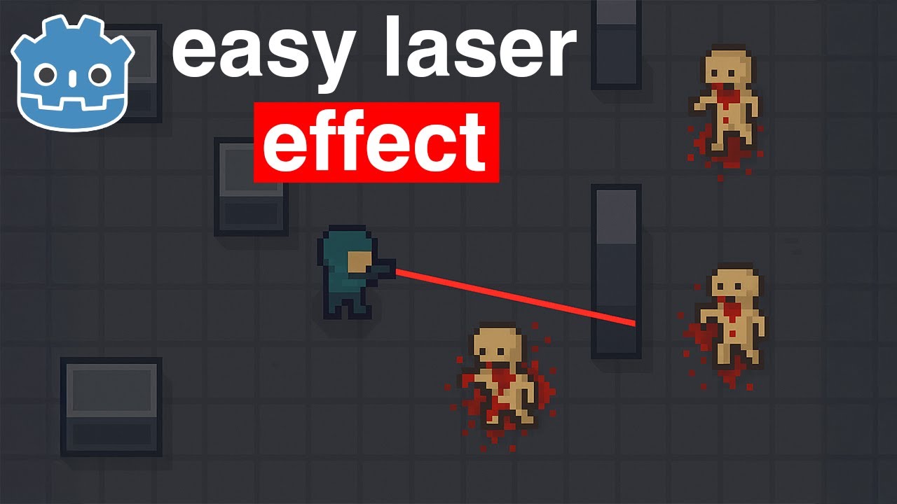 Make a 2D Laser Sight Effect in Godot
