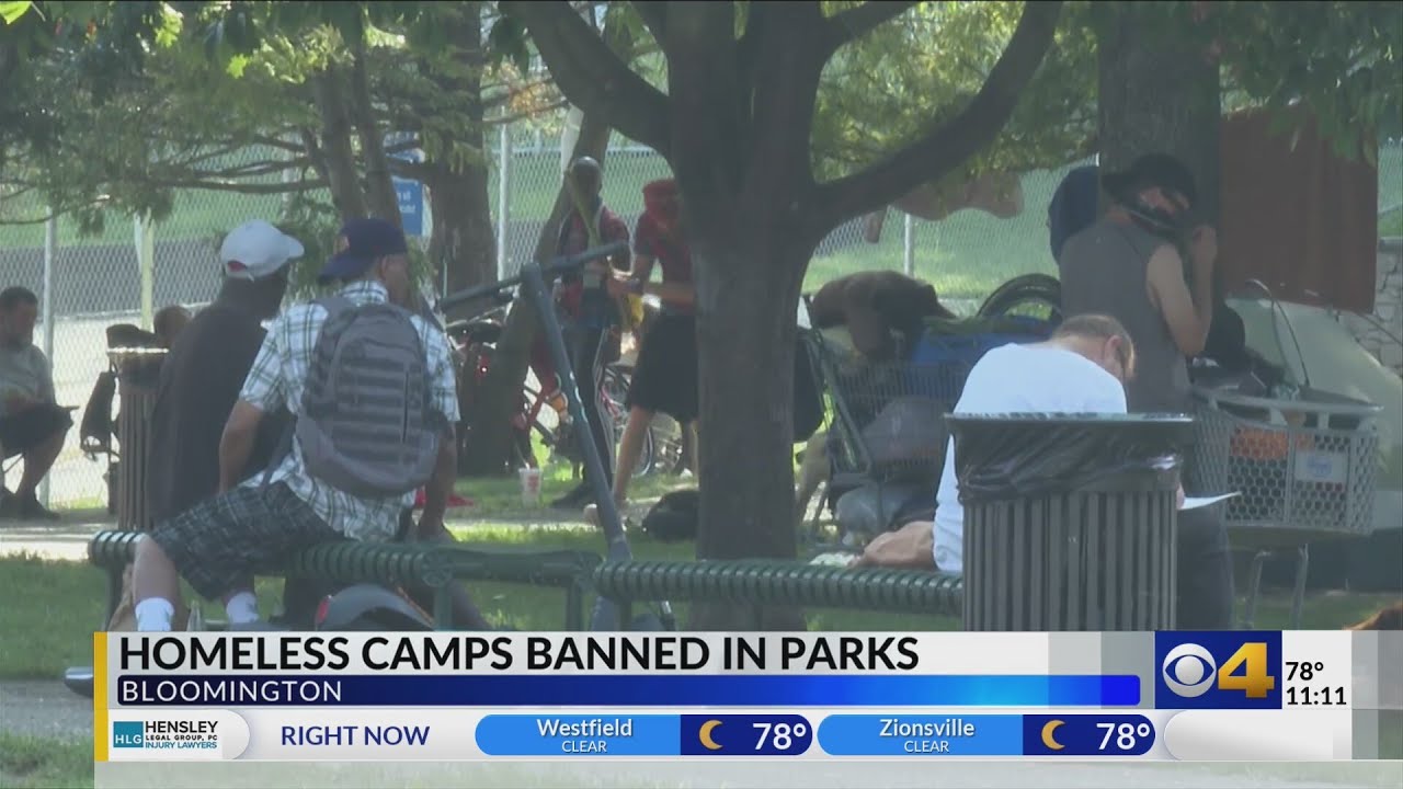 Bloomington bans homeless encampments in city parks