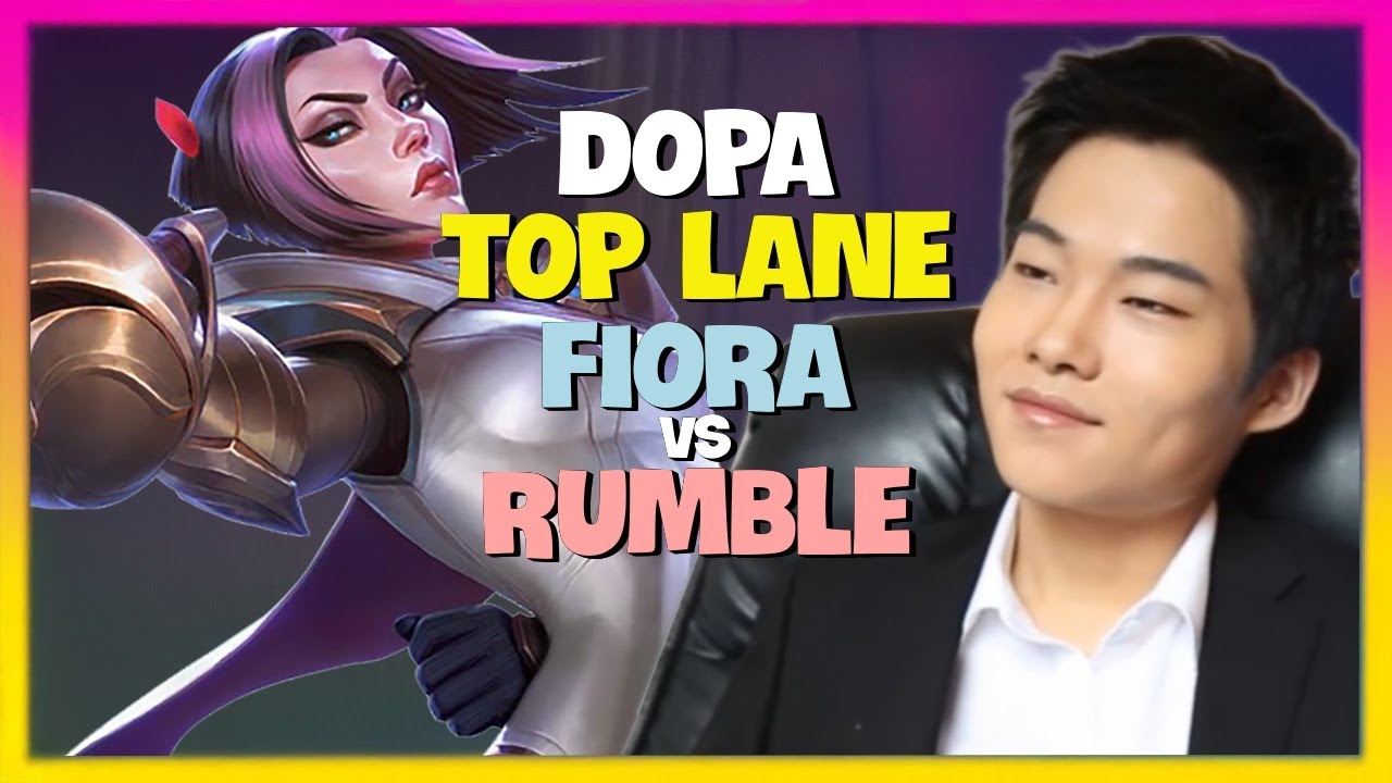 Challenger Dopa Perfecting Fiora's Outplays! (Engsub)