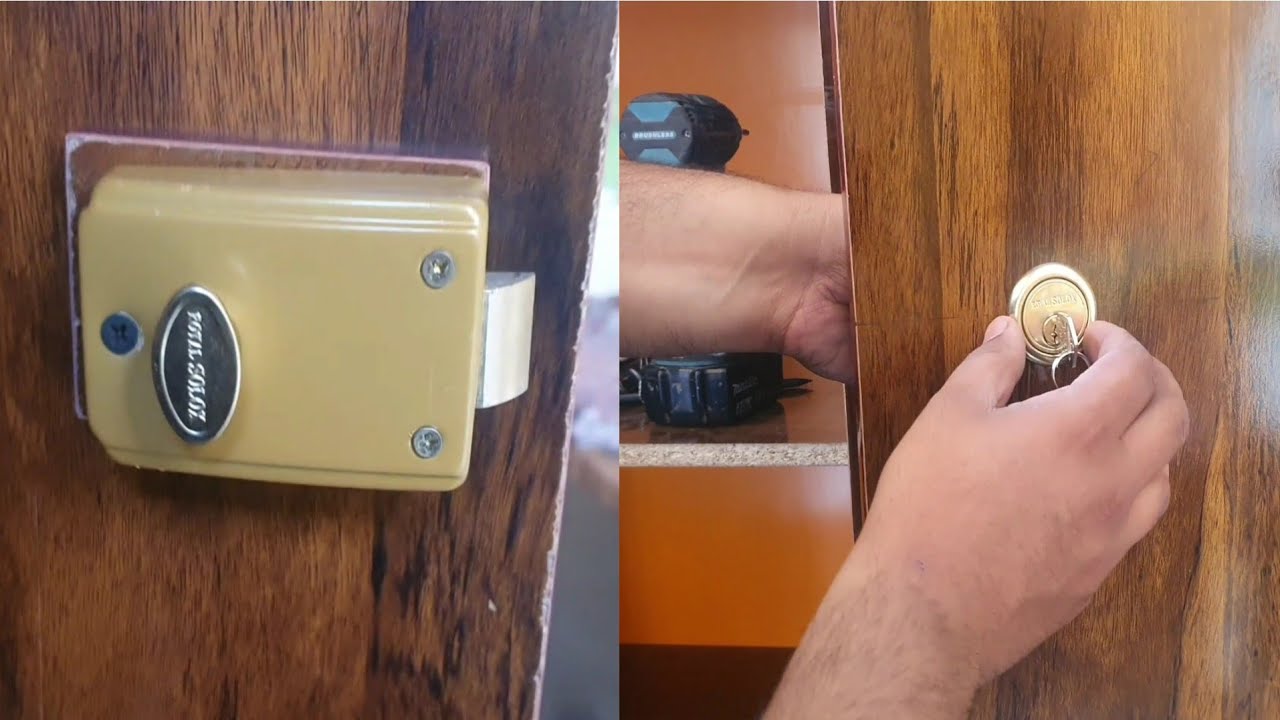 How to install wardrobe lock
