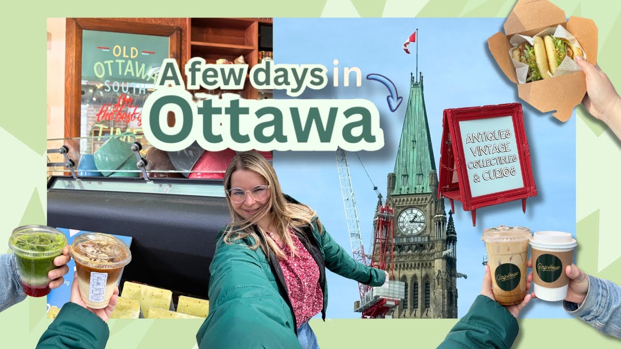Ottawa travel VLOG 🏙️ Thrift stores, cafes, and food in Ottawa!