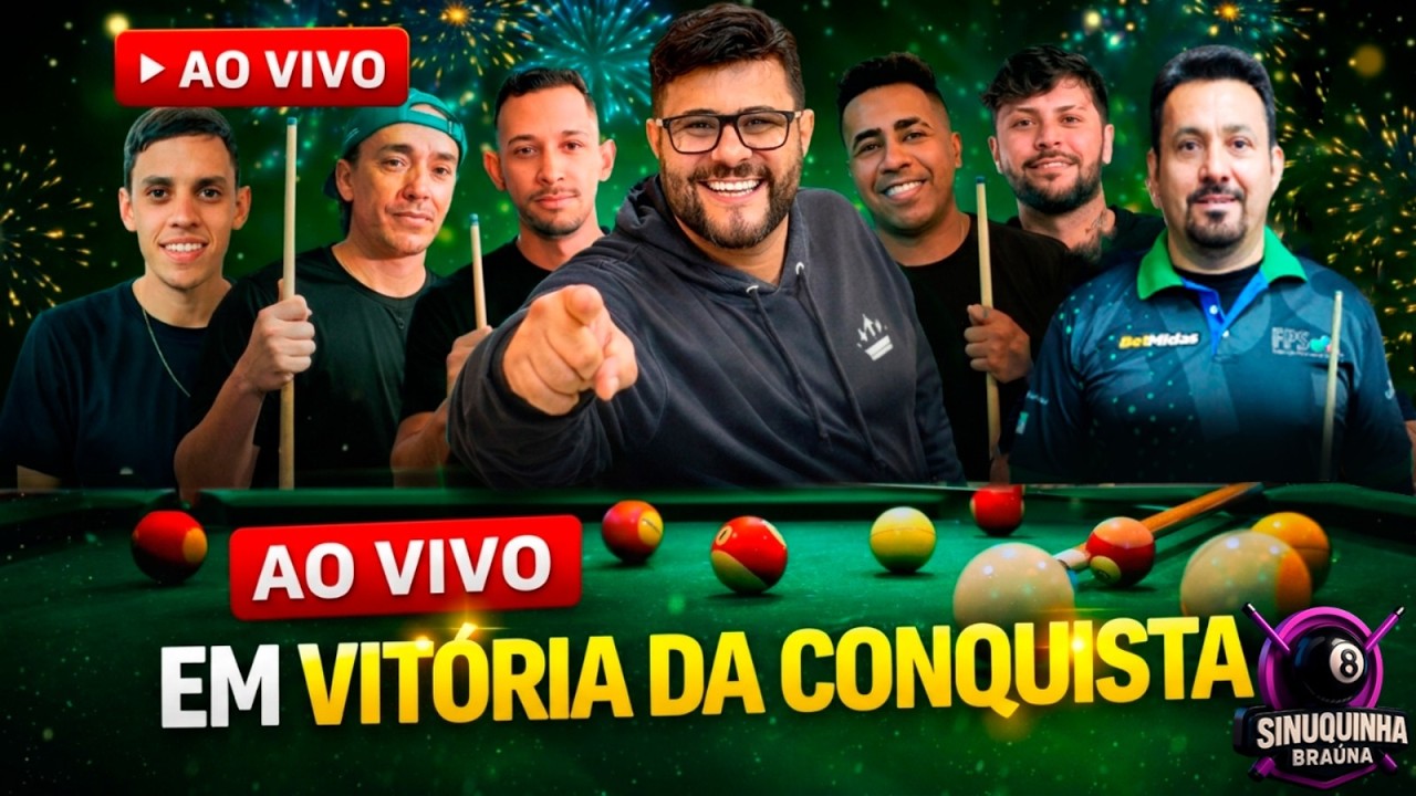🔴 AO VIVO 🔥 TORNEIO DO GUGU SEM MEDO EM VITÓRIA DA CONQUISTA-BA | JOGOS PESADOS NA SINUCA