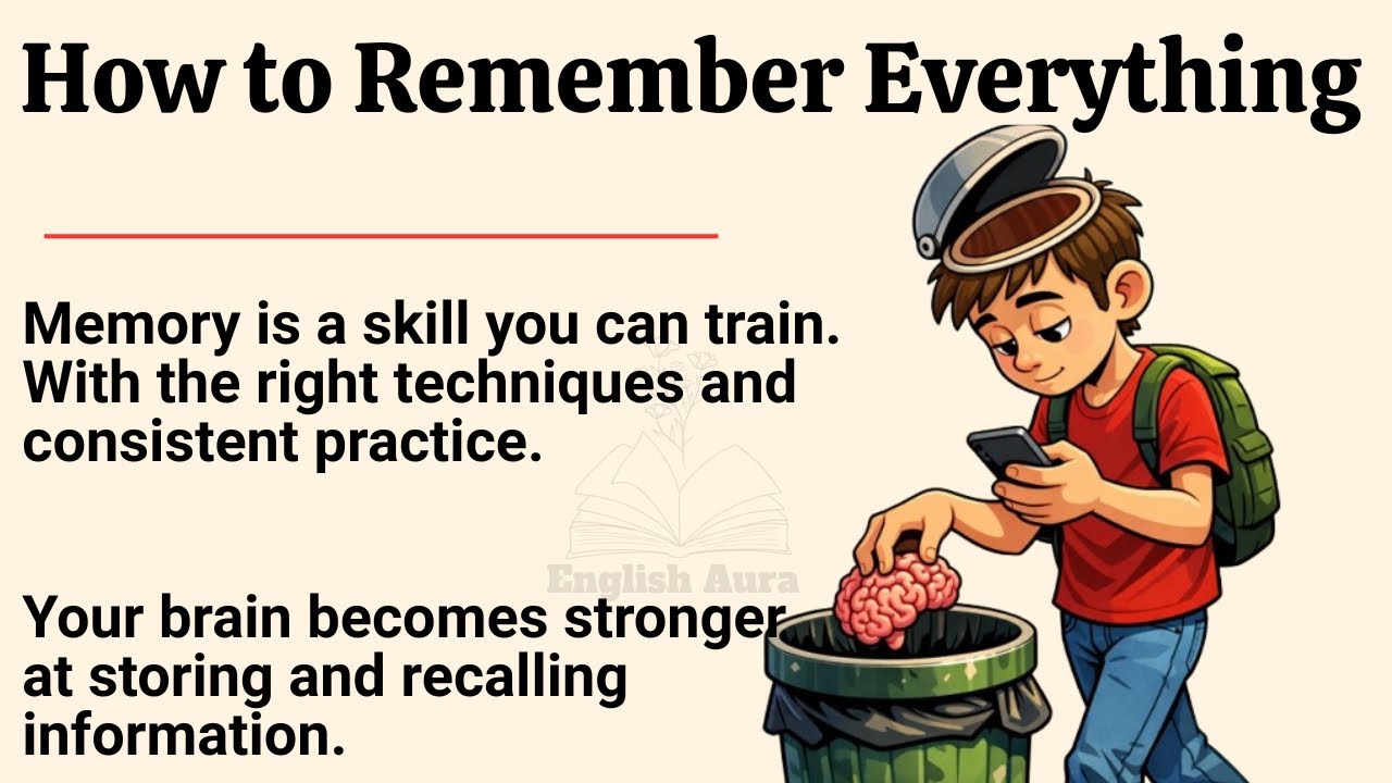 How To Remember Everything🧠✅ Improve Your English Language By Reading & Listening | Speak Fluently| 