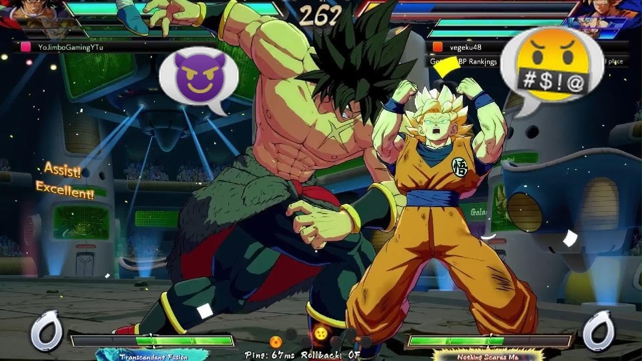 DBFZ 🤬 SSB Веджито Гоку Транкс против 😈 SSB Гогета Вегета DBS Броли