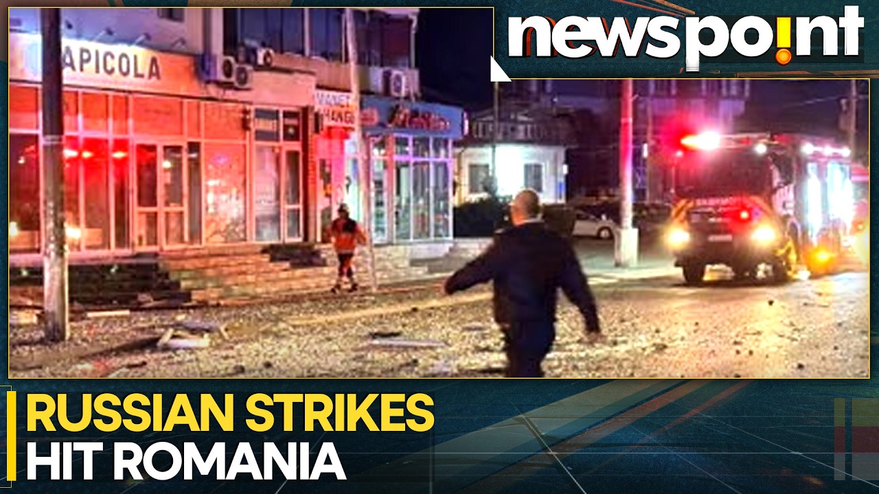 Romania: At Least 2 Injured in Drone Strike; Drones Target Izmail Port in Odesa | WION Newspoint