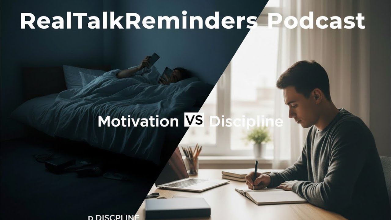 Why Discipline Beats Motivation | Motivation VS Discipline l @RealTalkReminders S1 E1 