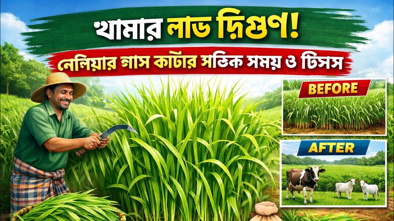 Smart Napier Grass Cutting & Benefits | Best Grass for Farms.