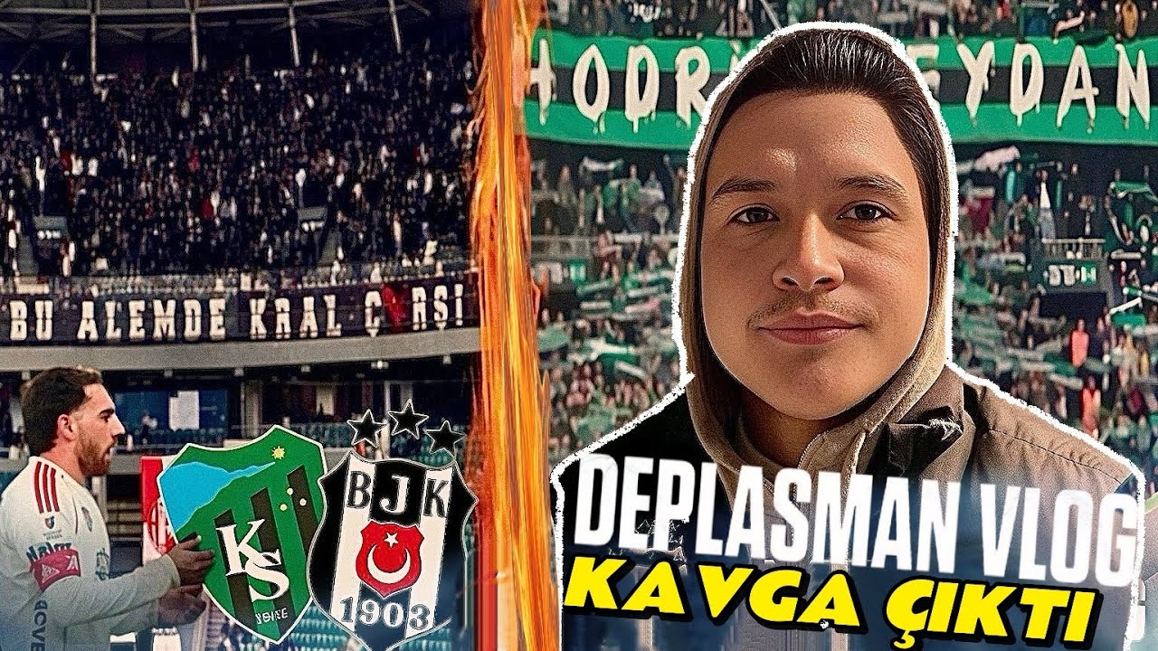 &Ccedil;ARŞI İLE EMNİYET BİRBİRİNE GİRDİ TRİB&Uuml;N KARIŞTI | KOCAELİSPOR BEŞİKTAŞ 1-1 | DEPLASMAN STADYUM VLOG