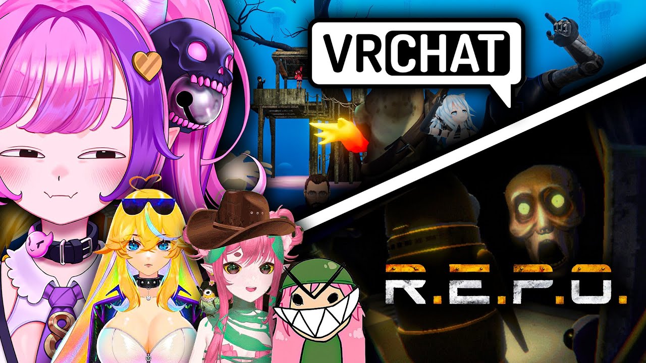 Ironmouse Plays VRChat & R.E.P.O With Friends!