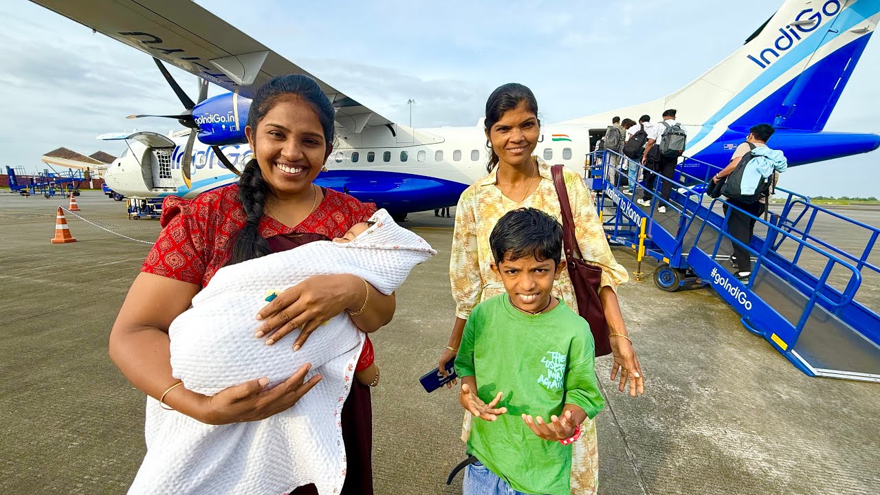Home 🏠 To Flying യാത്ര പറഞ്ഞ് ഇളയേച്ചീം കവിയും വിമാനം കയറി 😍 വീണ്ടും വരാം 