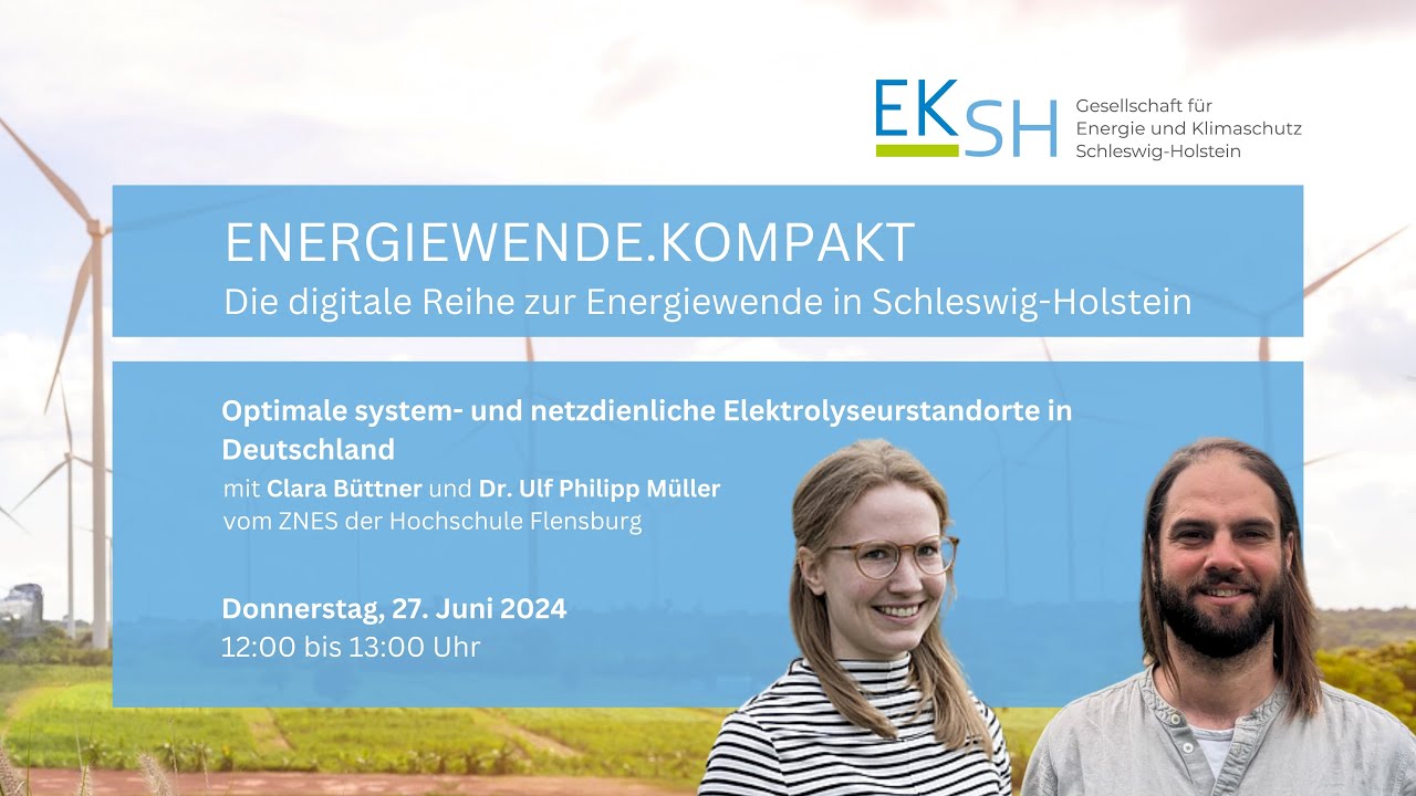 ENERGIEWENDE.KOMPAKT Optimalen system- und netzdienliche Elektrolyseurstandorte in Deutschland