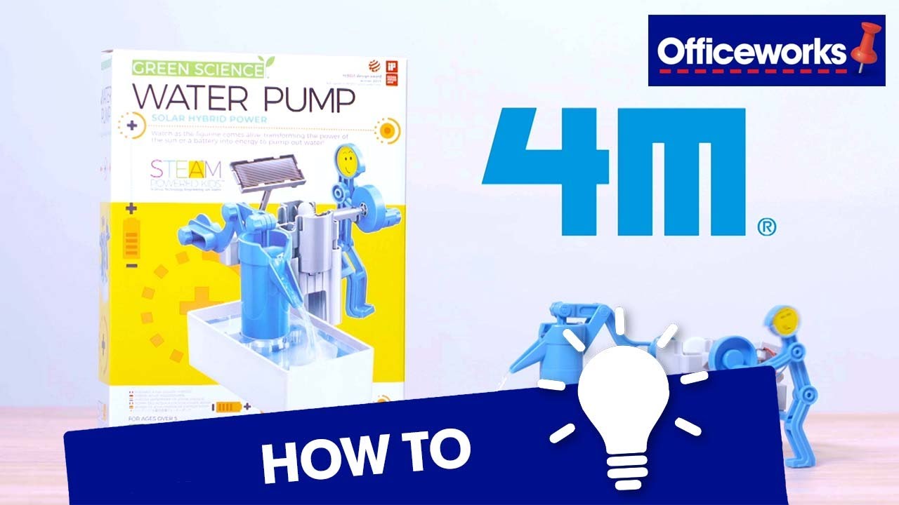 How to Build the 4M Kidzlabs Green Science Water Pump Kit