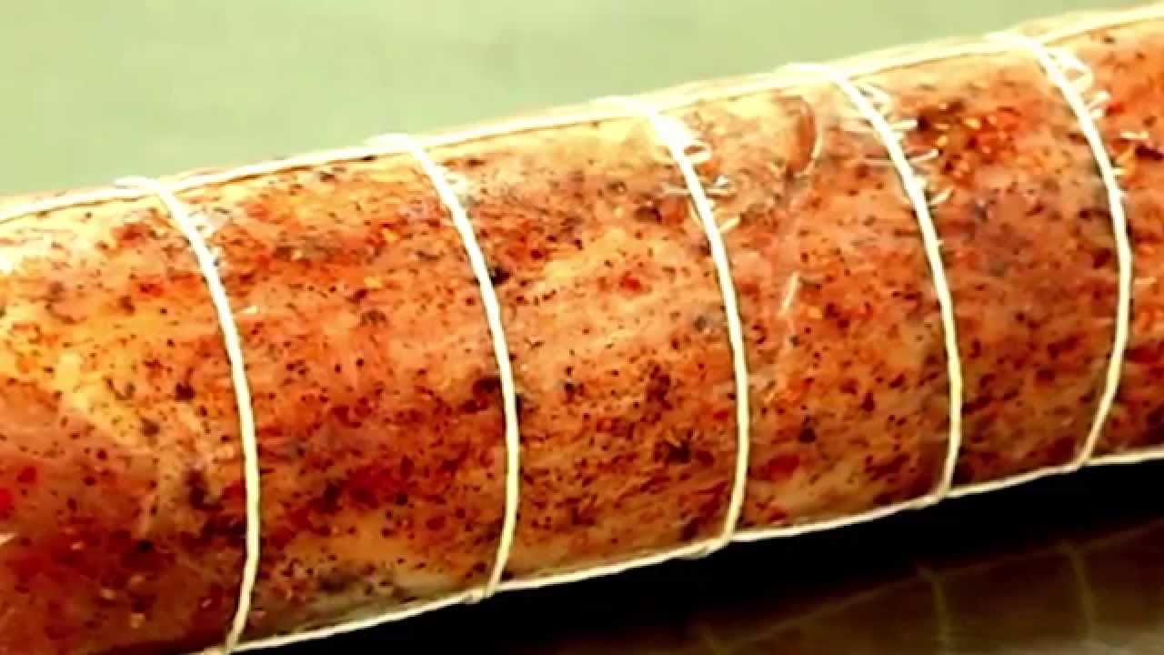 Kiaulienos šoninės vyniotinio gamyba