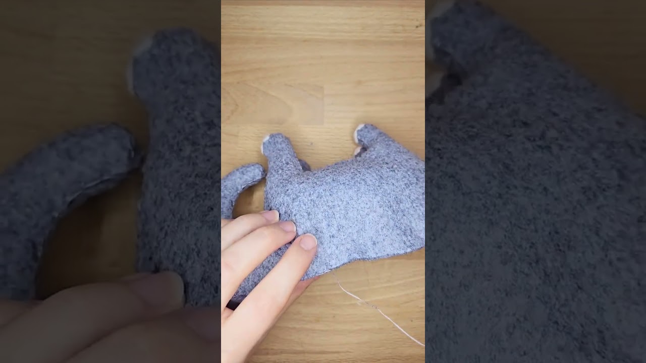 How to make a felt elephant stuffie | Easy felt projects for beginners