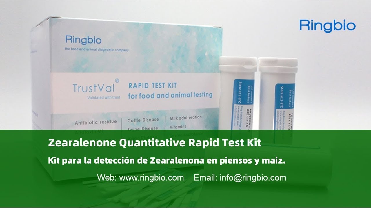 Ringbio iQuanti zearalenone quantitative rapid test kit demo video