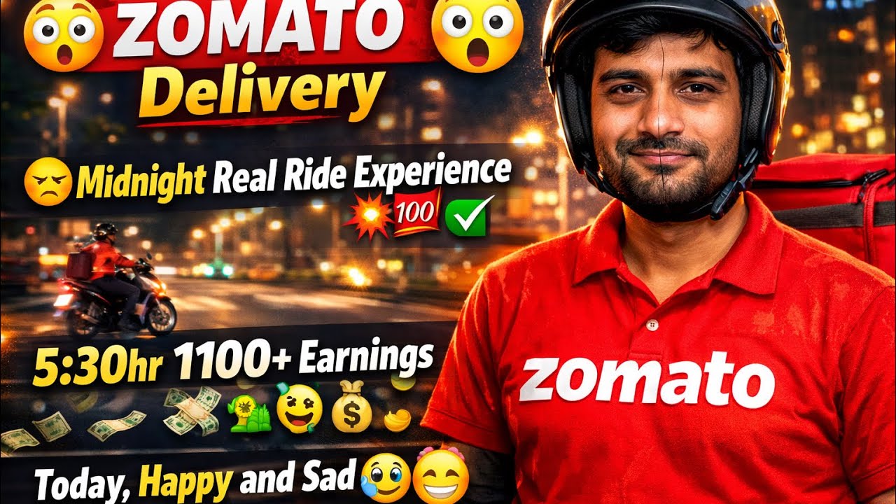 😒ZOMATO Delivery 5:30 hours continuous ride 🙀/earnings/ nonstop ride 🤑/ ZOMATO delivery 