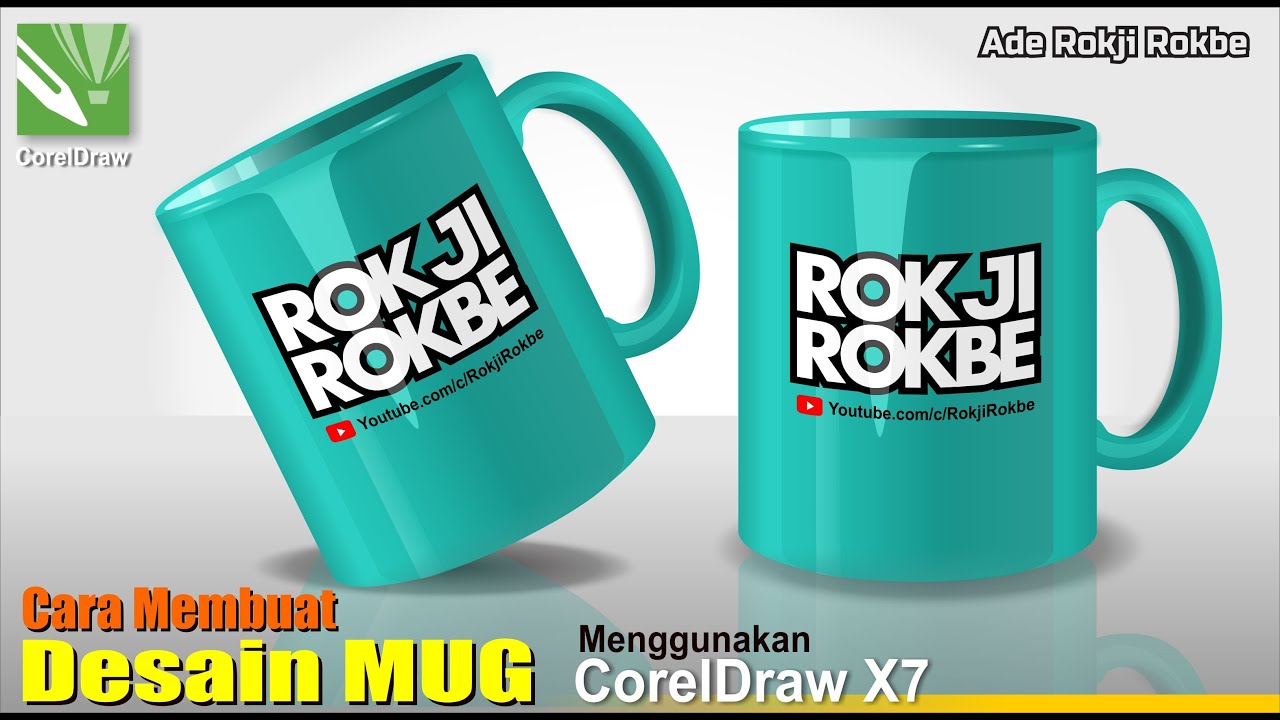 Cara Desain Mug - Mockup Mug atau cangkir vector Menggunakan CorelDraw X7