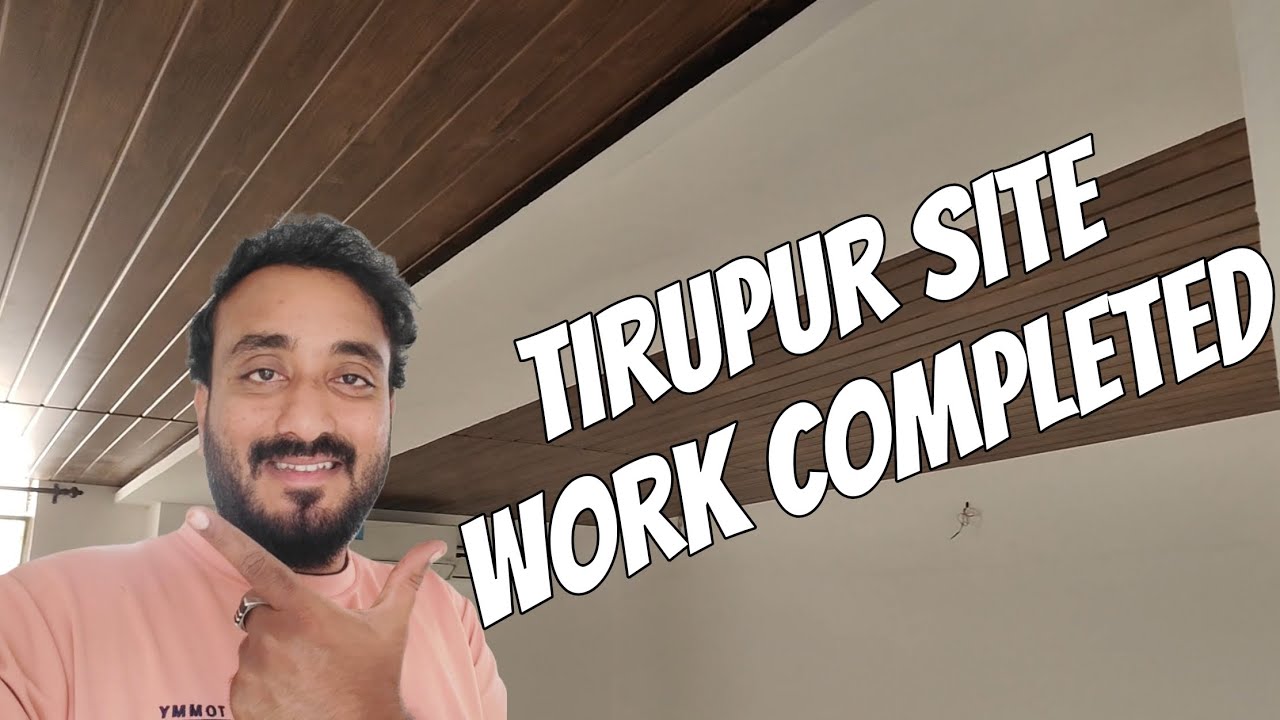 Premium PVC False Ceiling Work | Tirupur Site Final Look ✨ | AN FALSE CEILING