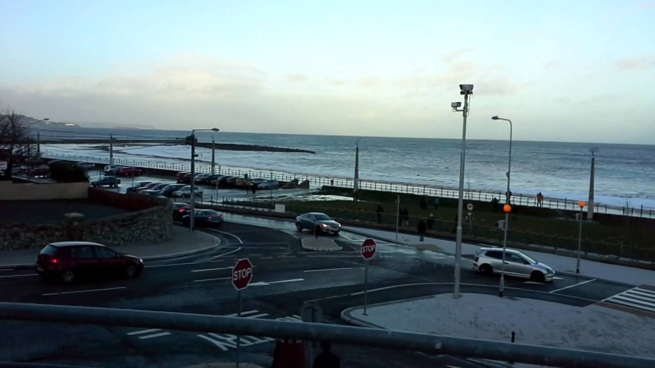 Bray Beach flooded