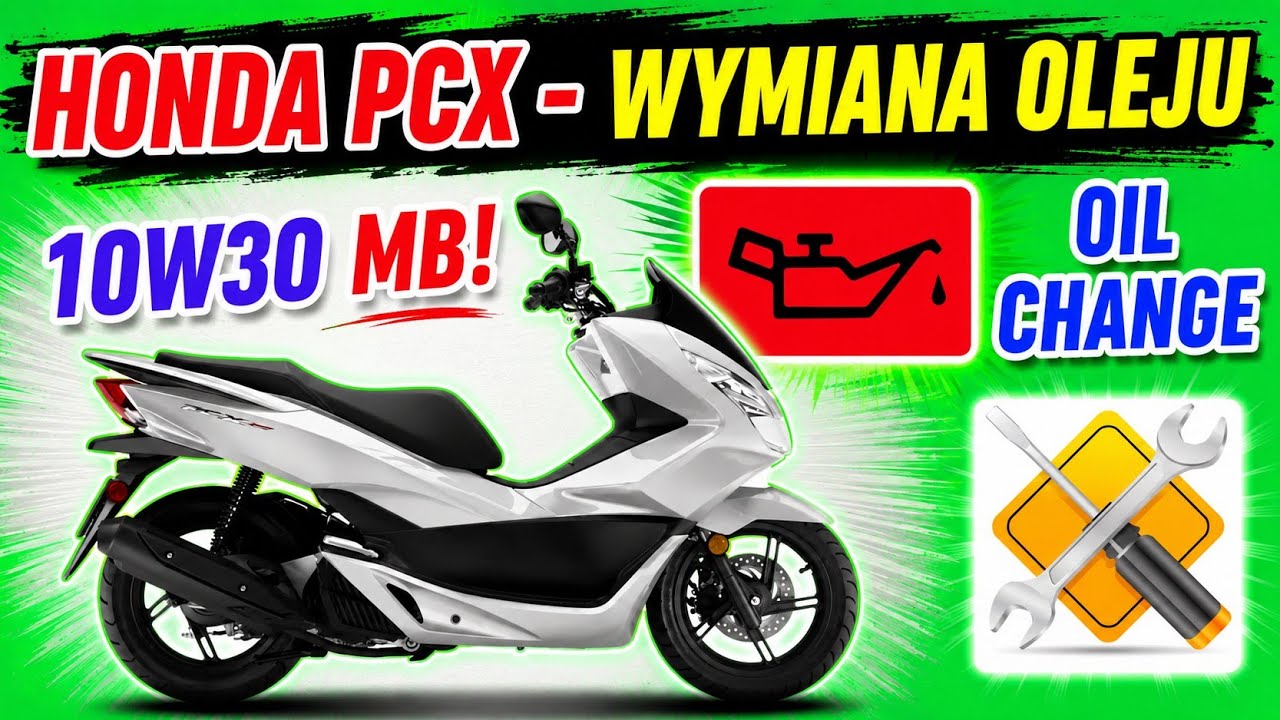 Honda PCX 125 wymiana oleju oil change - najdokładniejszy instruktarz.