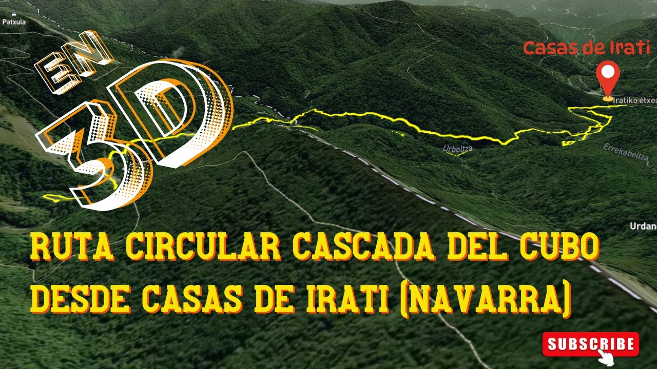 Rutas Senderismo Navarra | Ruta Circular Cascada del Cubo desde Casas de Irati(Navarra)