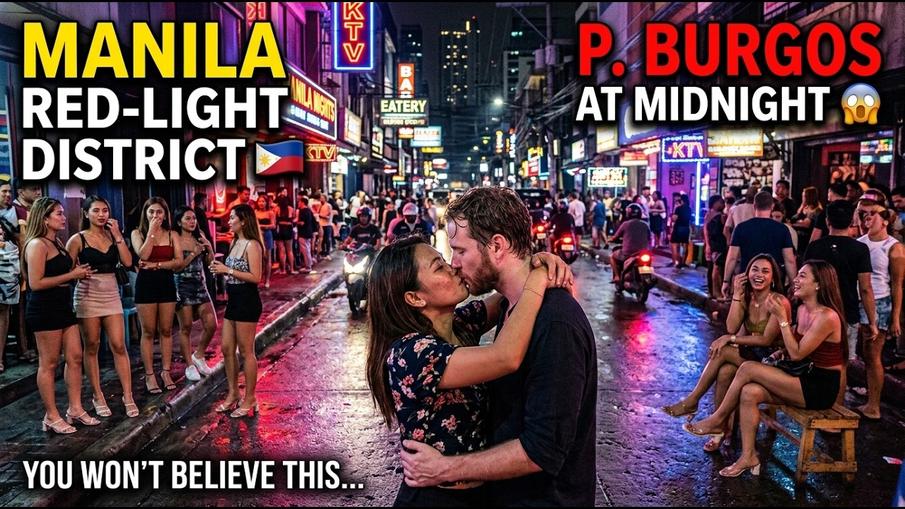 🇵🇭 Manila Red-Light District: P. Burgos Street Nightlife in Poblacion Makati | Philippines 4K