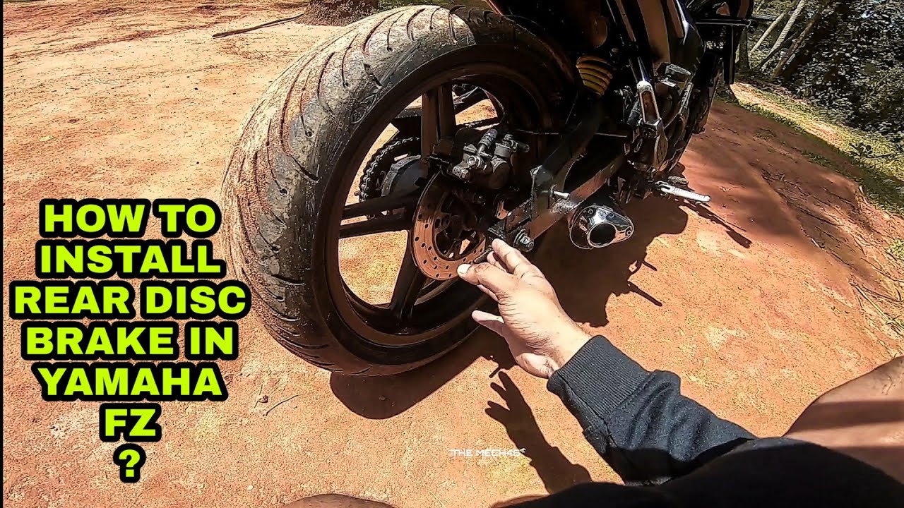 HOW TO INSTALL REAR DISC BRAKE IN YAMAHA FZ ? / MOST ASKED QUESTION..../ BLACKDRONZER / MODIFIED FZ