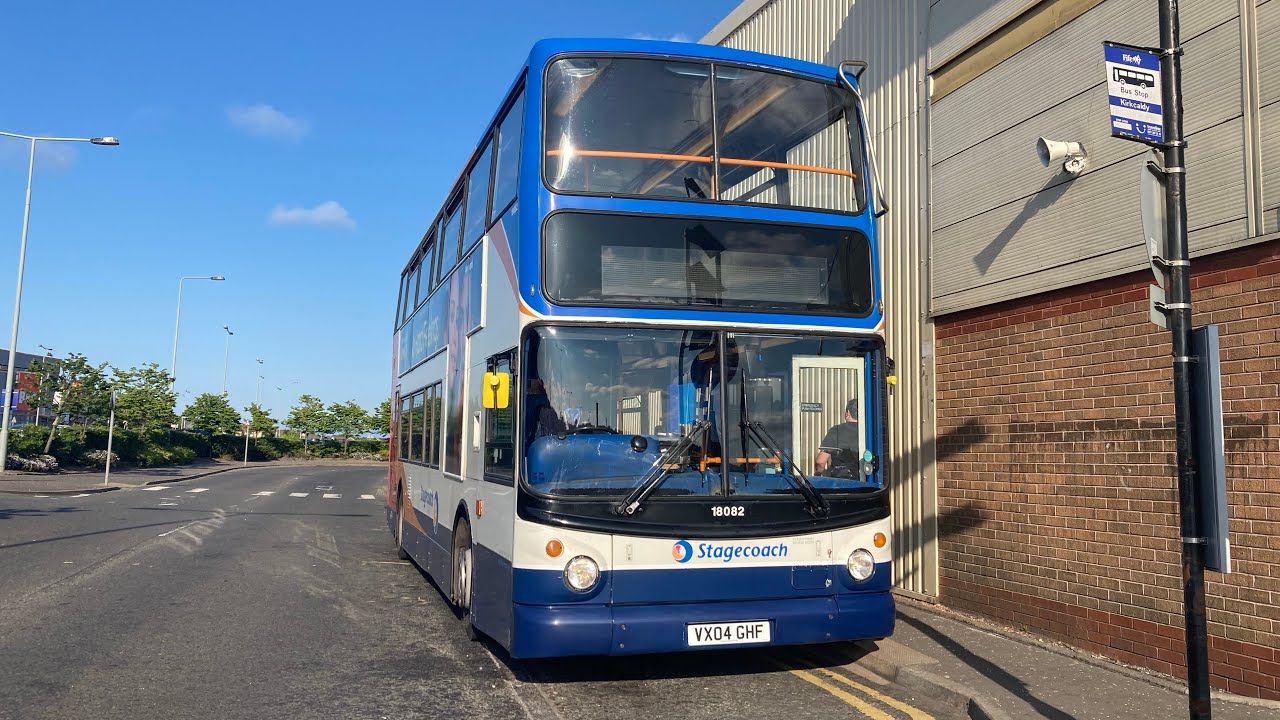 Stagecoach in fife Alx400 trident 18082 (VX04 GHF) service:14