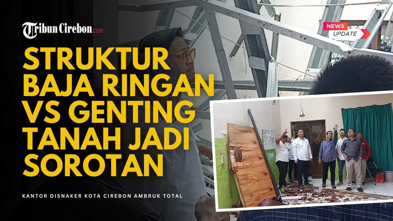 Hampir 20 Tahun Tanpa Renovasi, Kantor Disnaker Cirebon Akhirnya Tumbang!