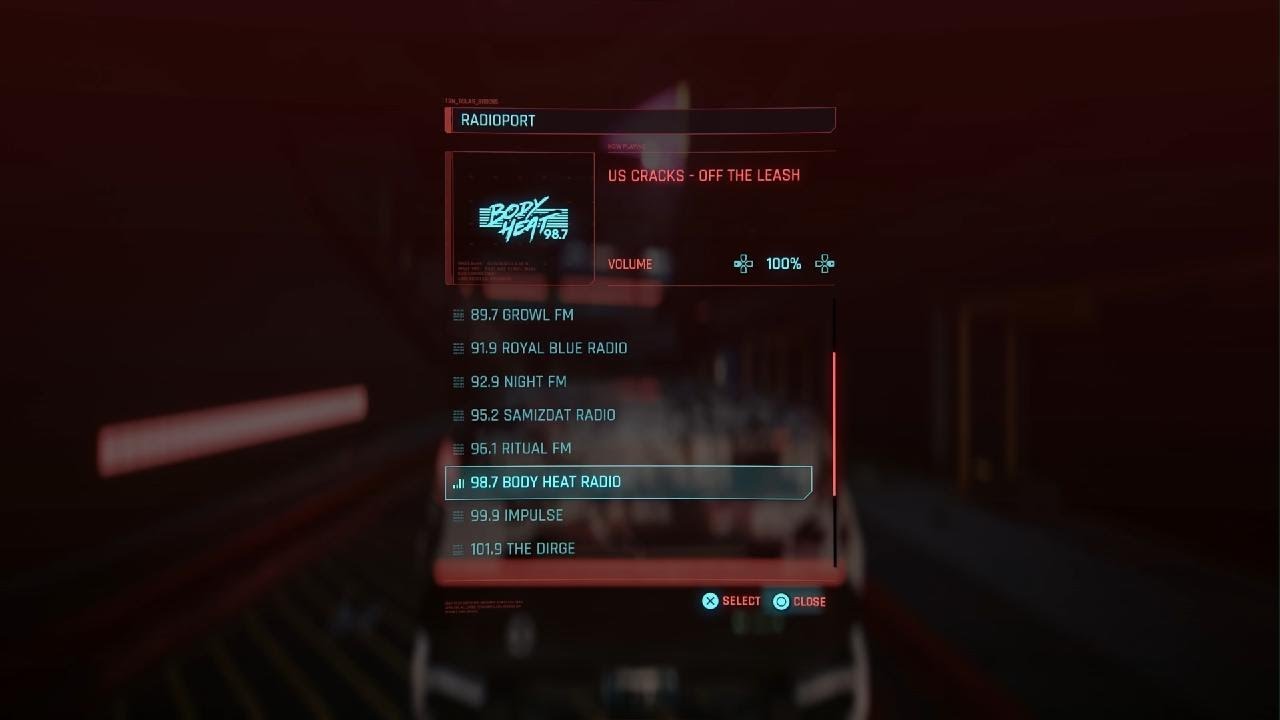 Cyberpunk 2077 body heat radio