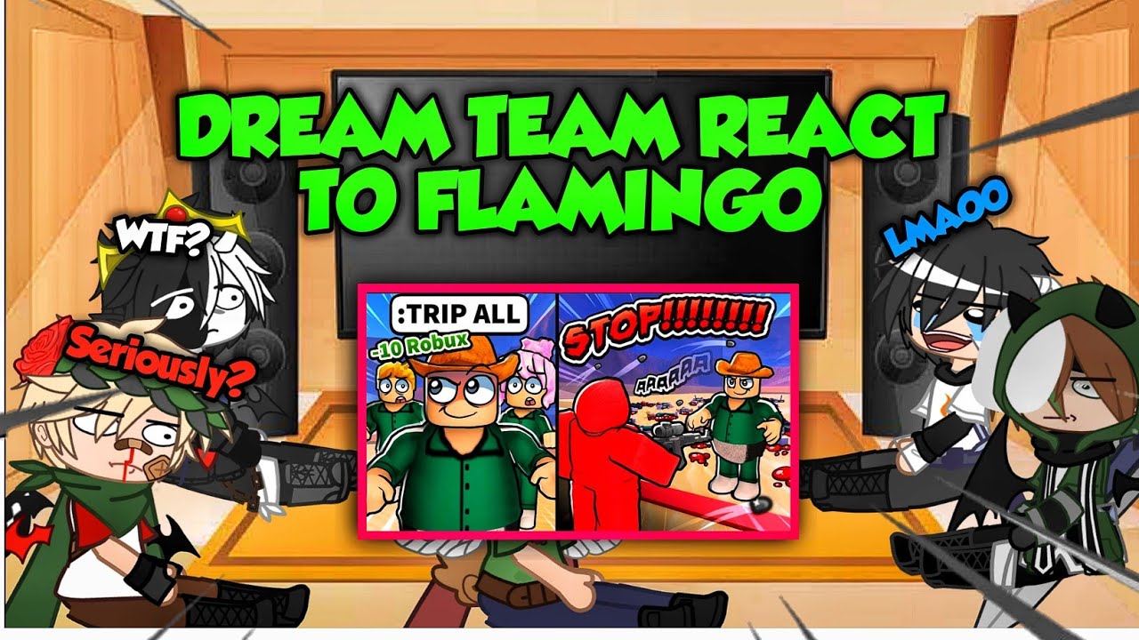 MCYTS || DREAM TEAM REACT TO FLAMINGO SQUID GAME VIDEOS