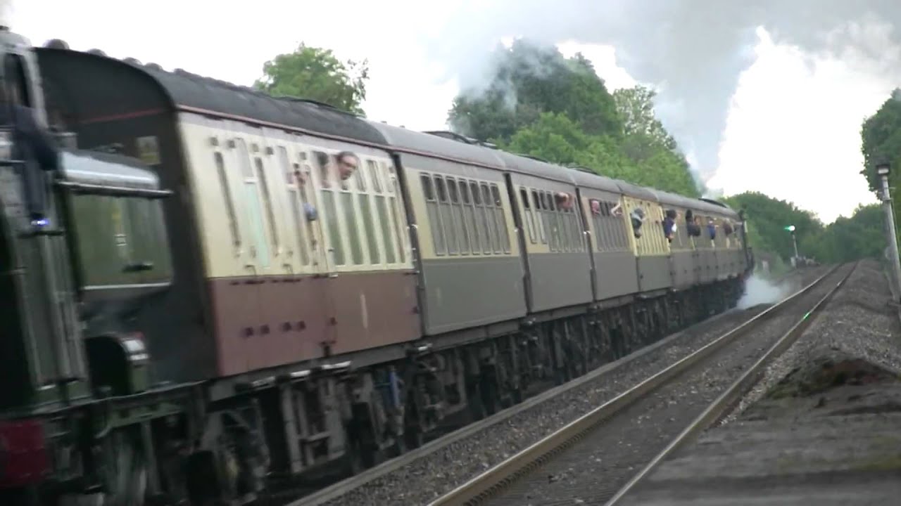 The Britannia Banker storms the Lickey Incline!  29/05/10.  Lizzie and 9600!!
