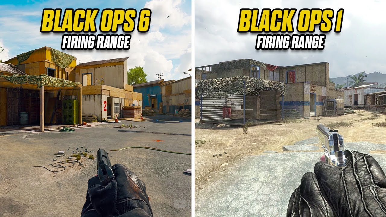 Firing Range Map Comparison - Black Ops 6 vs Black Ops 1