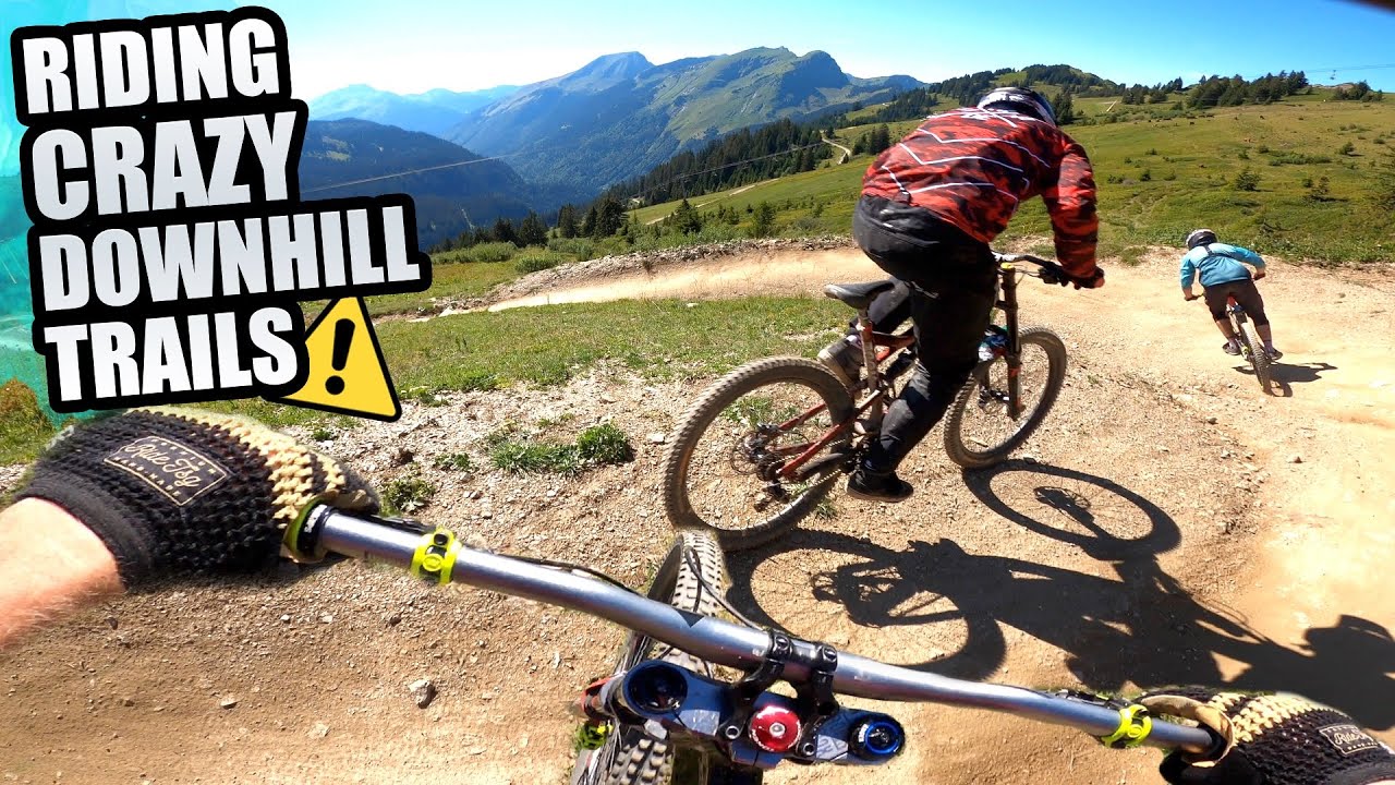 RIDING CRAZY DOWNHILL MTB TRAILS - CHATEL BIKE PARK