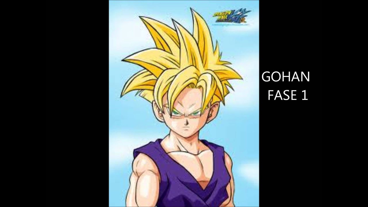 LAS FASES DE GOKU,GOHAN,GOTEN Y PAN