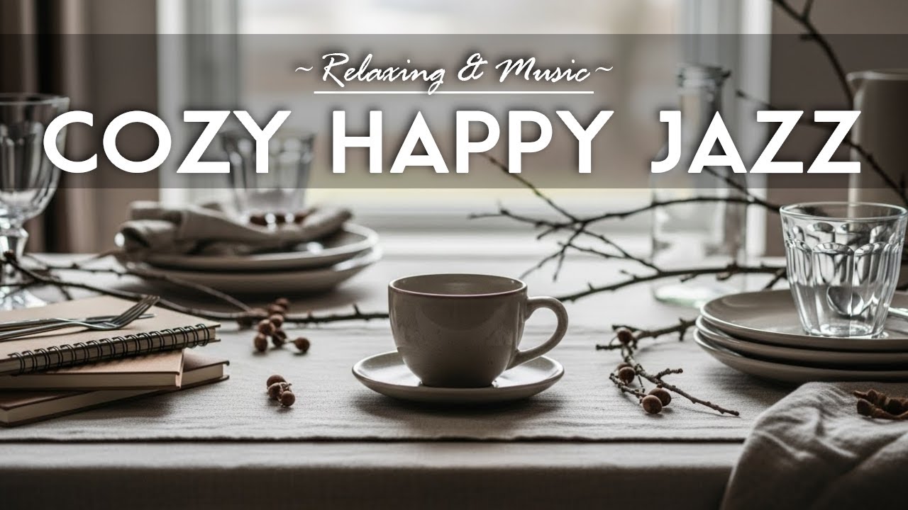 Cozy Happy Jazz ☕✨ Coffee Shop Ambiance~Sweet Bossa Nova Instrumental for Cheerful Moods