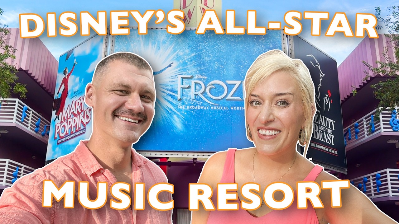 Disney World's CHEAPEST Hotel Surprised Us! All-Star Music Staycation | Room Tour, Food, Resort Tour
