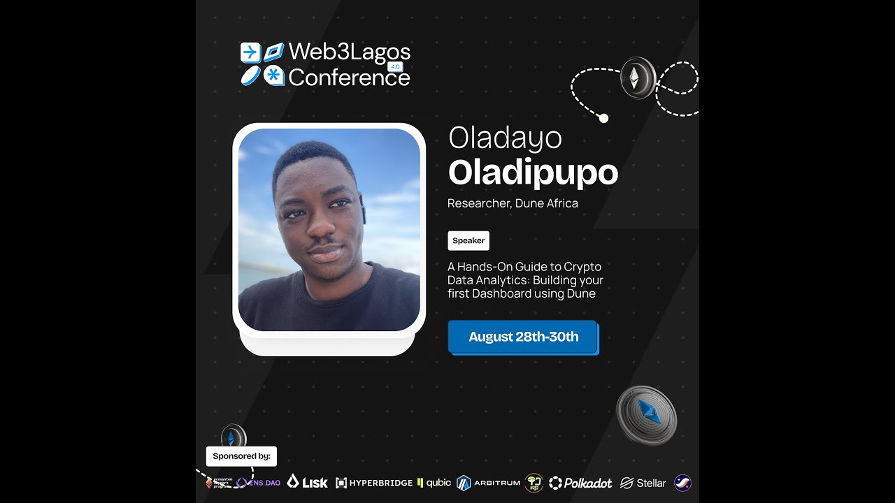 A Guide to Crypto Data Analytics. Building Your First Dashboard With Dune - Oladayo Oladipupo