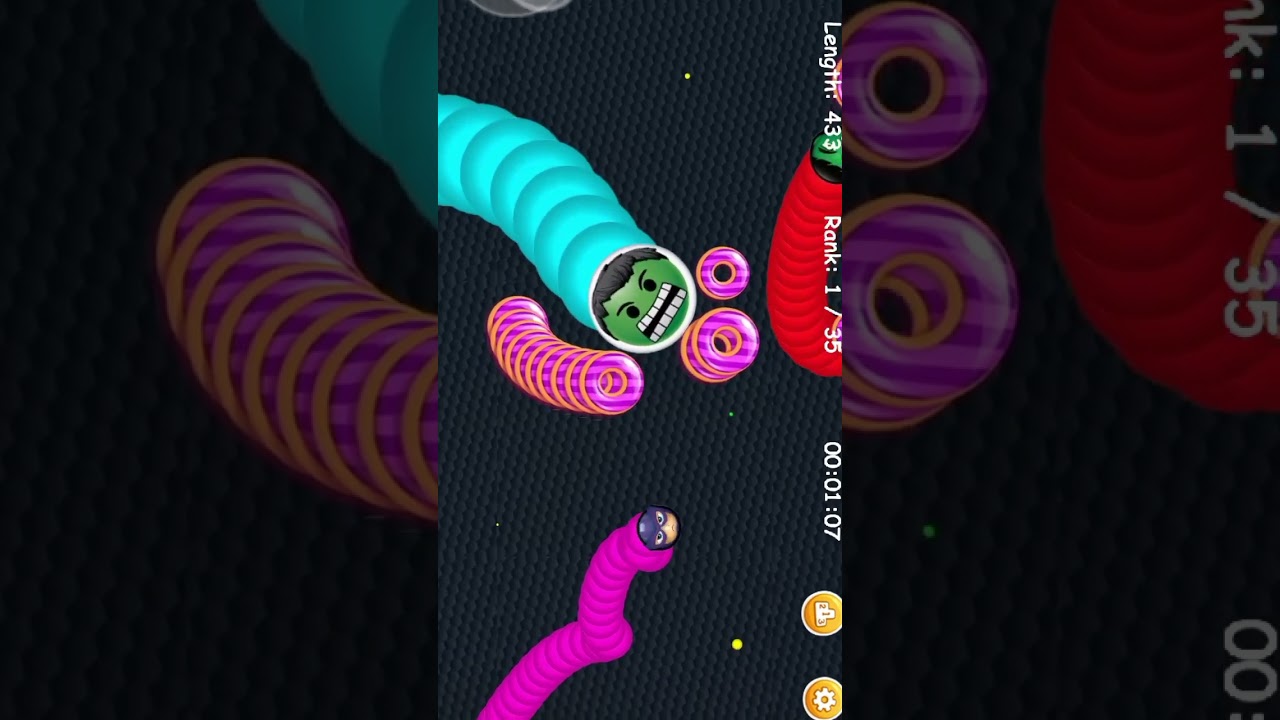 Worms Zone.io || Cacing Besar Superhero Hulk || Slither Snake Epic Gameplay 