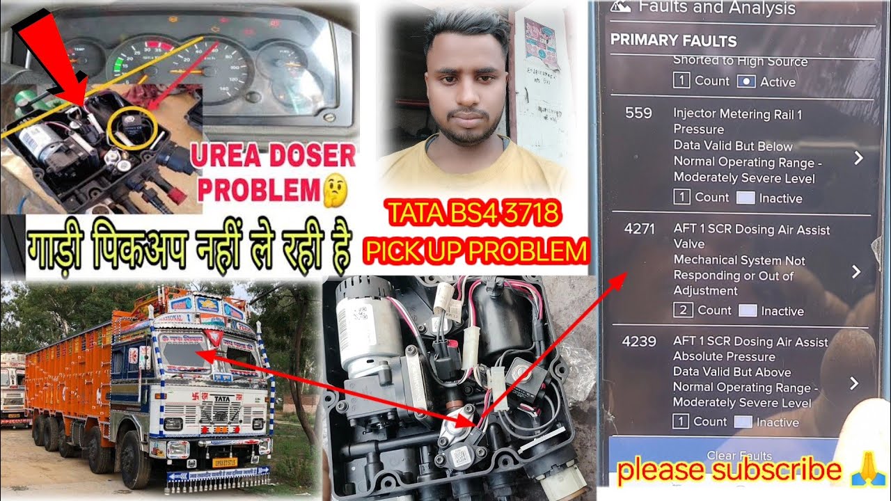 fault code 4271.4239.active Tata bs4 pick up problem scr system fault gadi mein uriya nahin Kha Raha