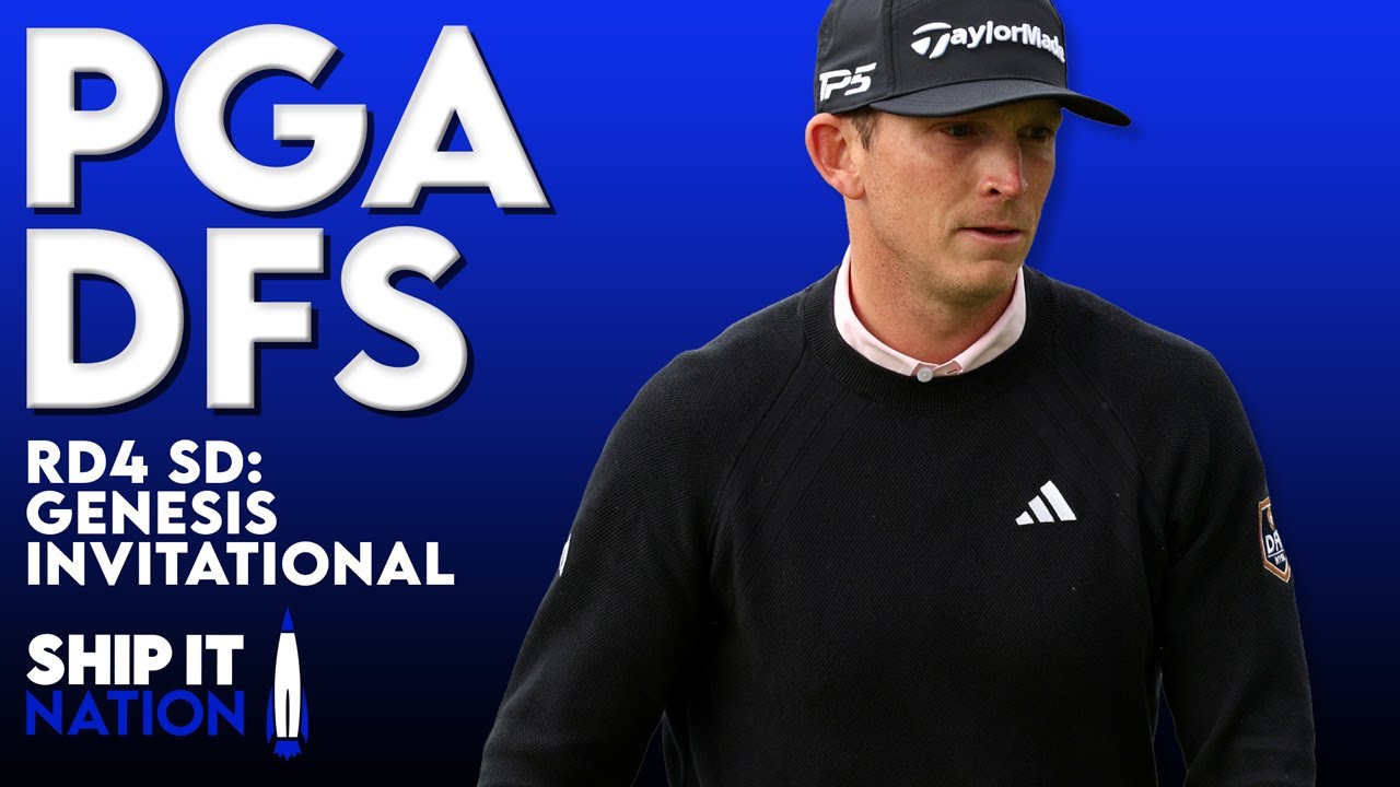 PGA Round 4 Showdown - Genesis Invitational | DraftKings DFS Picks, Plays and Process | 02/22/26