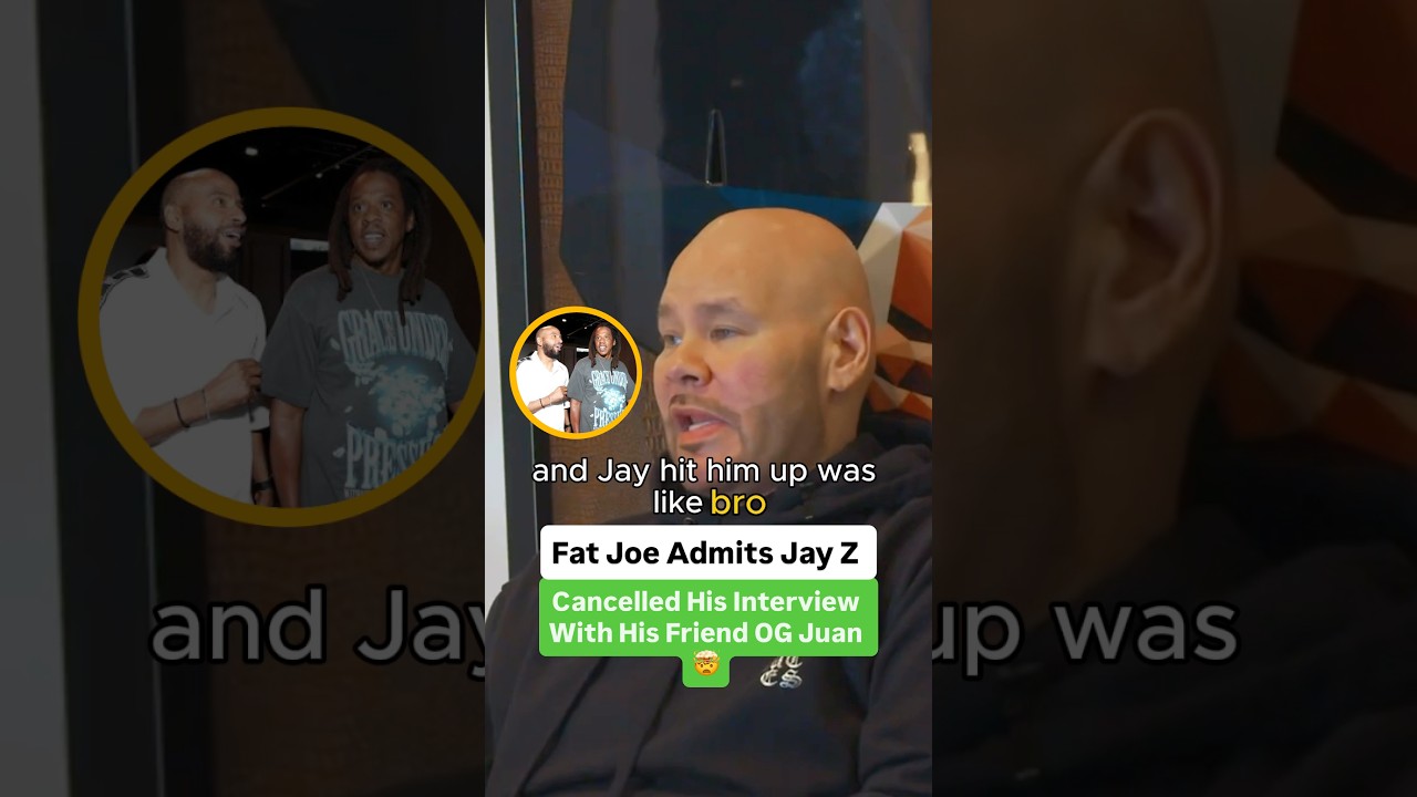 Fat Joe Admits Jay Z Cancelled His Interview With His Friend And Associate OG Juan 🤯