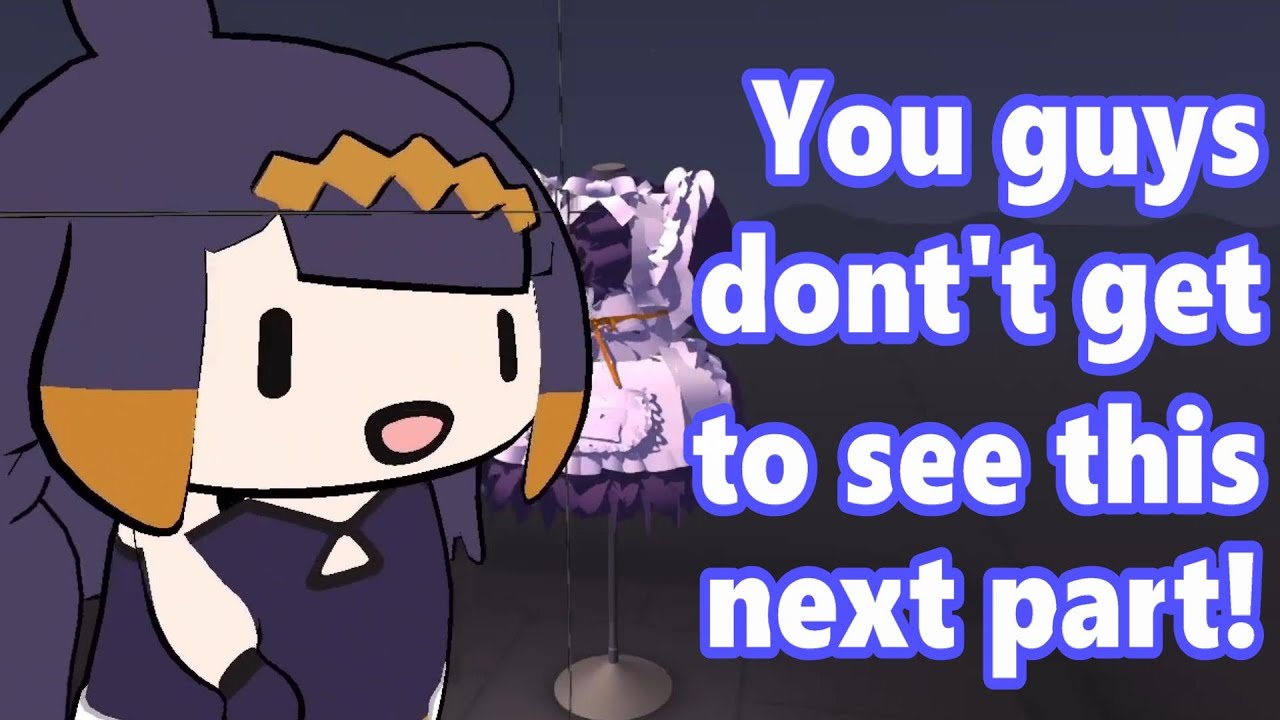 Ina gets serious when it comes to MAID OUTFITS