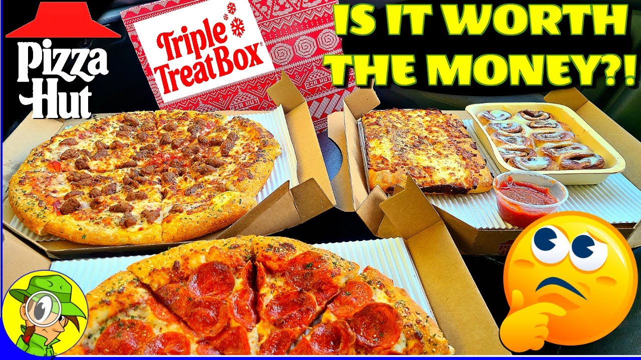 Обзор Pizza Hut® TRIPLE TREAT BOX® ?❄️? | Взгляните на это! ?️