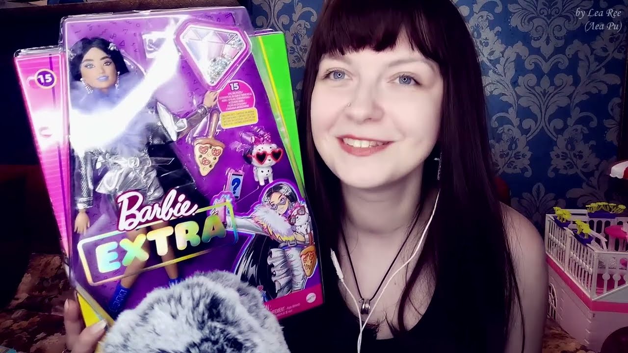 ASMR Распаковка и обзор куклы Барби Экстра 15 c Ozon🎀АСМР Barbie Extra🎀Шепот и боль коллекционера