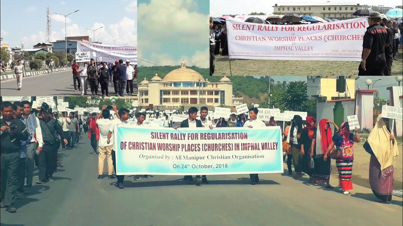 All Manipur Christian Organisation (AMCO) Silent Rally,Imphal 2018