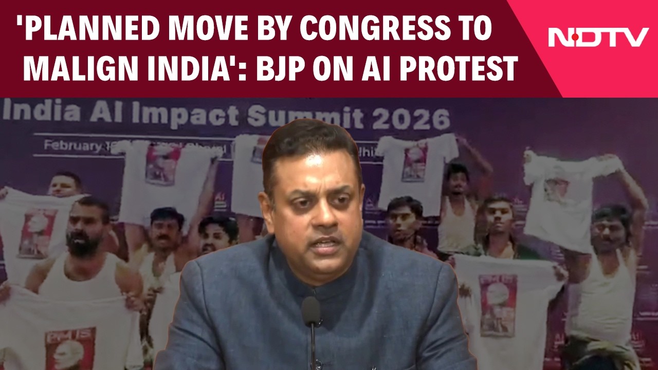 Youth Congress | ‘Planned Move by Congress to Malign India’: BJP on AI Summit Protest | AI Summit